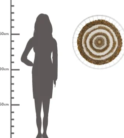 HD Collection Wandhänger braun / weiß D 78 H 2 cm