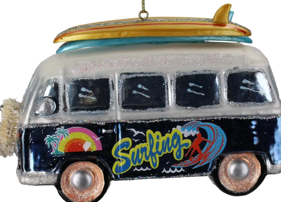 HD Collection Weihnachtsbaumschmuck Surfen mehrfarbig 8,9 x 5,7 x 14 cm