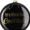 HD Collection Weihnachtsbaumschmuck Cocktails schwarz D 10 H 1,9