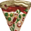 Home delivery Weihnachtsbaumschmuck Pizza mehrfarbig 3,1 x 8,9 x 10,1 cm