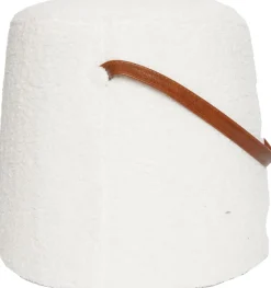 House of Nature Hocker Ligare weiß 35 x 37 x 37 cm