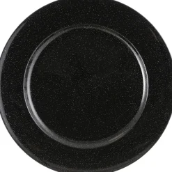 House of Seasons Dekoteller Mila schwarz D 33 H 2 cm