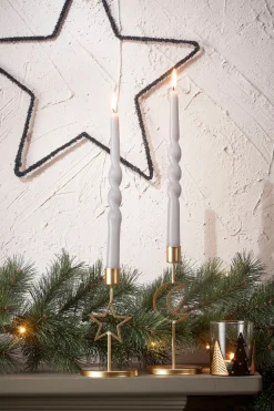 House of Seasons kerstfiguur Stern schwarz D 40 H 0,50 cm