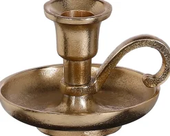 House of Seasons Kerzenständer gold D 12,5 H 8,5 cm