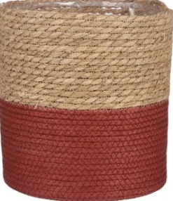 House of Seasons Pflanzkorb Rachel rot D 14 cm H 14 cm