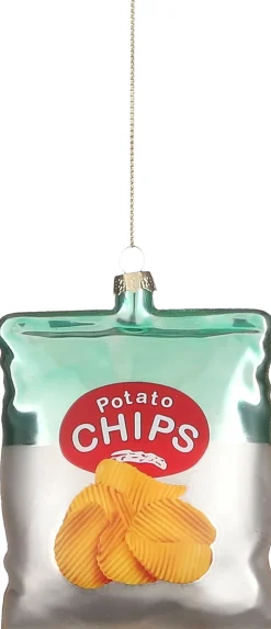 House of Seasons Weihnachtsbaumschmuck Chipstüte 8 x 5,5 x 11 cm