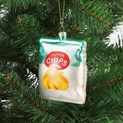 House of Seasons Weihnachtsbaumschmuck Chipstüte 8 x 5,5 x 11 cm