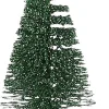 House of Seasons Weihnachtsschmuck Baum mit Clip grün D 4 H 9 cm 6 St.