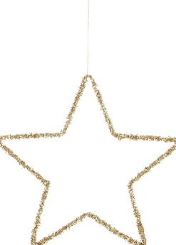 House of Seasons Weihnachtsanhänger Stern gold D 25 cm