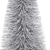 House of Seasons Weihnachtsschmuck Baum mit Clip silber D 5 H 13 cm 6 St.