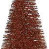 House of Seasons Weihnachtsschmuck Baum mit Clip orange D 6,5 H 16 cm 3 St.