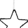 House of Seasons Weihnachtsanhänger Stern schwarz D 15 cm