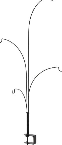 House of Seasons Weihnachtsdeko Tischklemme schwarz 4 Haken 46 x 5 x 84 cm