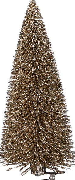 House of Seasons Weihnachtsschmuck Baum mit Clip gold D 7 H 18,5 cm 3 St.