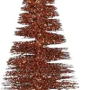 House of Seasons Weihnachtsschmuck Baum mit Clip orange D 4 H 9 cm 6 St.