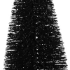 House of Seasons Weihnachtsschmuck Baum mit Clip schwarz D 6,5 H 16 cm 3 St.