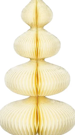 House of Seasons Weihnachtsdeko Baum Rocco crème D 18 H 30 cm