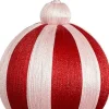 House of Seasons Weihnachtskugel Jolly rot / rosa D 8 H 14 cm