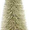 House of Seasons Weihnachtsschmuck Baum mit Clip champagne D 5 H 13 cm 6 St.