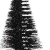 House of Seasons Weihnachtsschmuck Baum mit Clip schwarz D 4 H 9 cm 6 St.