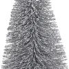 House of Seasons Weihnachtsschmuck Baum mit Clip silber D 6,5 H 16 cm 3 St.