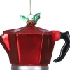 House of Seasons Weihnachtsbaumschmuck Kaffeetasse rot 3,5 x 2,5 x 4 cm