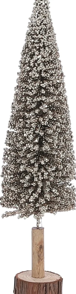 House of Seasons Weihnachtsdeko Baum creme D 12 H 50 cm