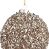 House of Seasons Weihnachtskugel champagner D 8 cm