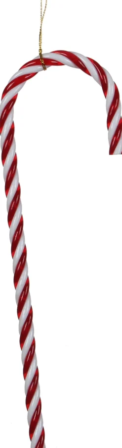 House of Seasons Weihnachtsbaumhanger Zuckerstange 30 x 9,5 x 1 cm rot