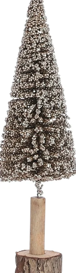 House of Seasons Weihnachtsdeko Baum creme D 11 H 40 cm
