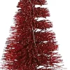 House of Seasons Weihnachtsschmuck Baum mit Clip rot D 4 H 9 cm 6 St.