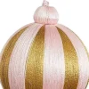 House of Seasons Weihnachtskugel Jolly gold / rosa D 8 H 14 cm