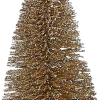 House of Seasons Weihnachtsschmuck Baum mit Clip gold D 6,5 H 16 cm 3 St.