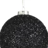 House of Seasons Weihnachtskugel schwarz D 10 cm