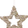 House of Seasons Weihnachtsbaumschmuck Stern Chris gold D 20 H 0,5 cm