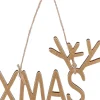 House of Seasons Weihnachtsbaumschmuck XMAS gold 12 x 8 x 0,5 cm