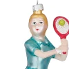 House of Seasons Weihnachtsbaumschmuck Tennisspieler blau 8 x 4 x 13 cm