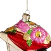 House of Seasons Weihnachtsbaumschmuck Schubkarre rot 10,5 x 6 x 9,5 cm