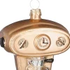 House of Seasons Weihnachtsbaumschmuck Kaffeemaschine gold 8 x 5 x 9 cm
