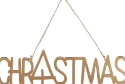 House of Seasons Weihnachtsbaumschmuck Christmas gold 23,5 x 6,5 x 0,5 cm