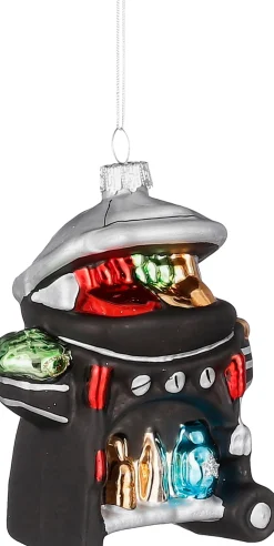 House of Seasons Weihnachtsbaumschmuck Grill schwarz 9 x 5,5 x 12,5 cm