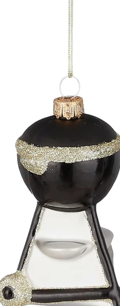 House of Seasons Weihnachtsbaumschmuck Grill schwarz 6,5 x 6 x 11 cm