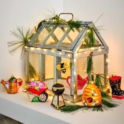 House of Seasons Weihnachtsbaumschmuck Grill schwarz 6,5 x 6 x 11 cm