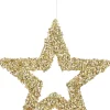 House of Seasons Weihnachtsbaumschmuck Stern Maria gold D 30 H 0,5 cm