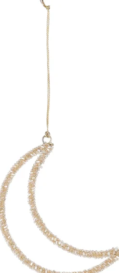 House of Seasons Weihnachtsbaumschmuck Mond gold 12 x 4 cm