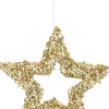 House of Seasons Weihnachtsbaumschmuck Stern Maria gold D 20 H 0,5 cm