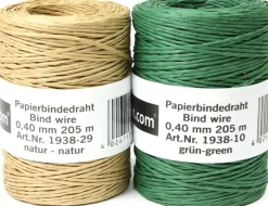H&R the-wire-man Papierbindedraht Kristina beige 205 m