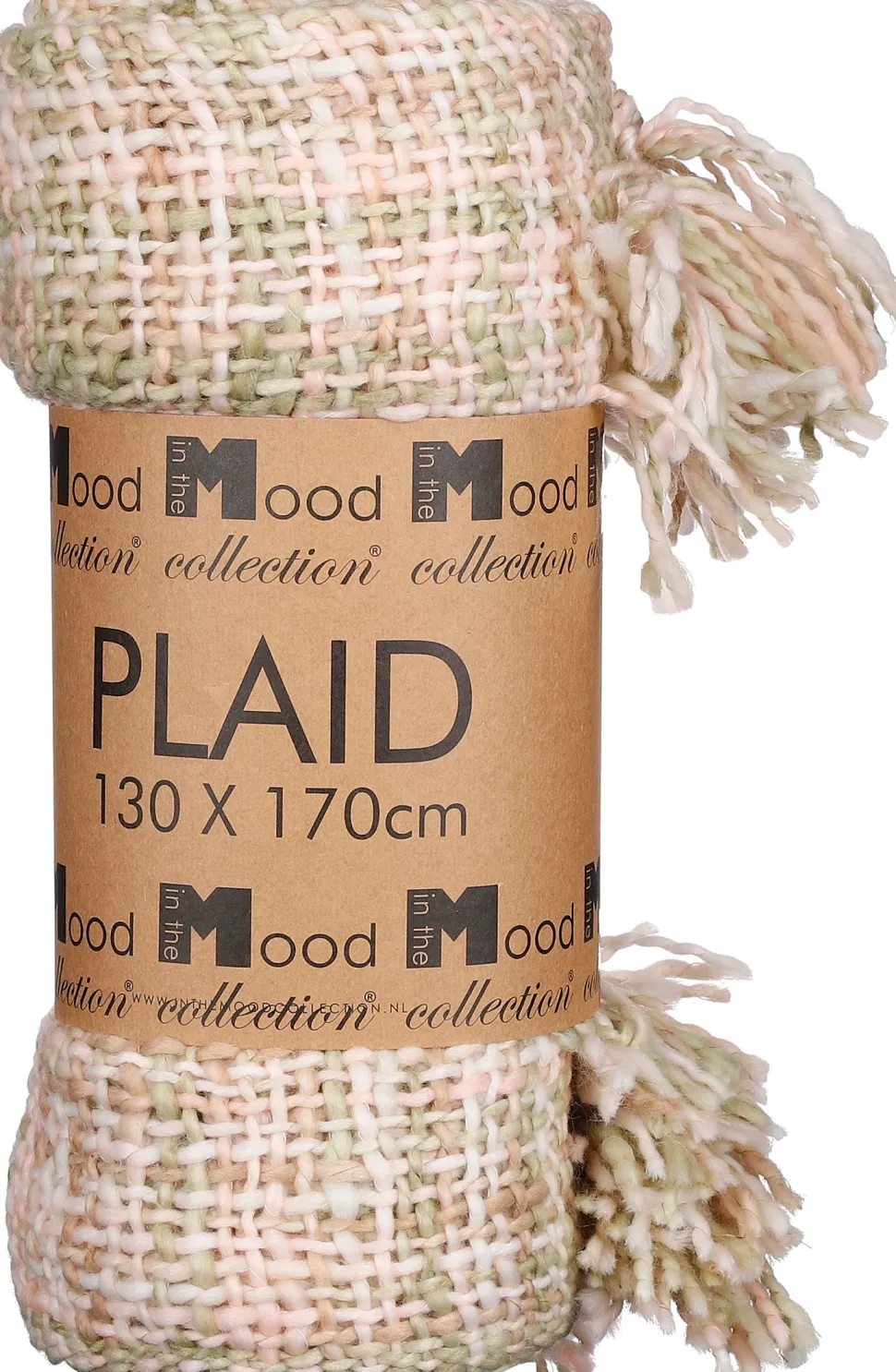 In the Mood Collection Decke Italy grün/rosa 170 x 130 cm