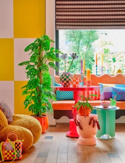 In the Mood Dekokissen Clair rosa / orange 55 x 35 cm