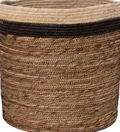 Intratuin Aufbewahrungskorb Didi naturell / schwarz / weiß D 25 H 20 cm